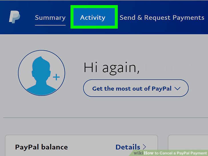 cancel automatic paypal payments