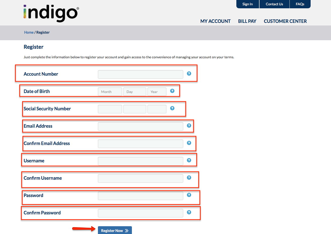indigo card payment indigo card payment