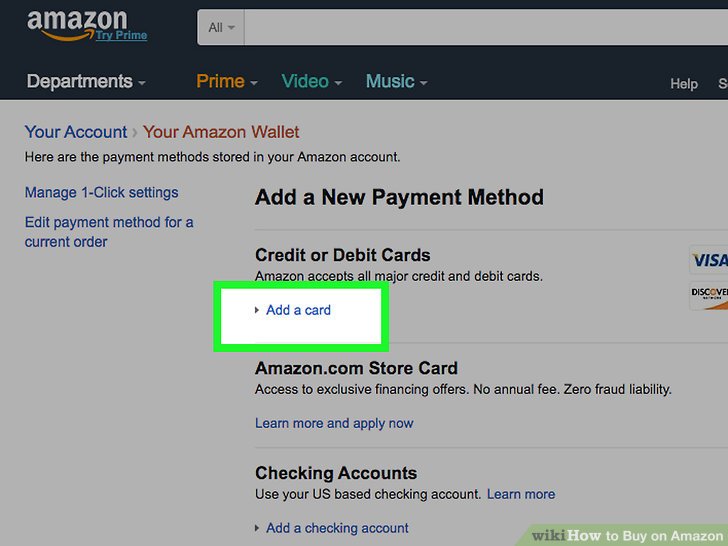 make a payment amazon card