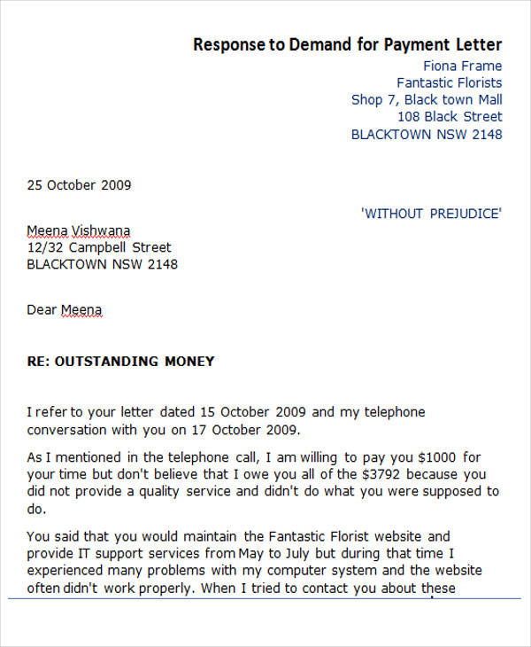 Demand For Payment Letter Template Contents Hide 1 How To Make Demand For Payment Letter Template