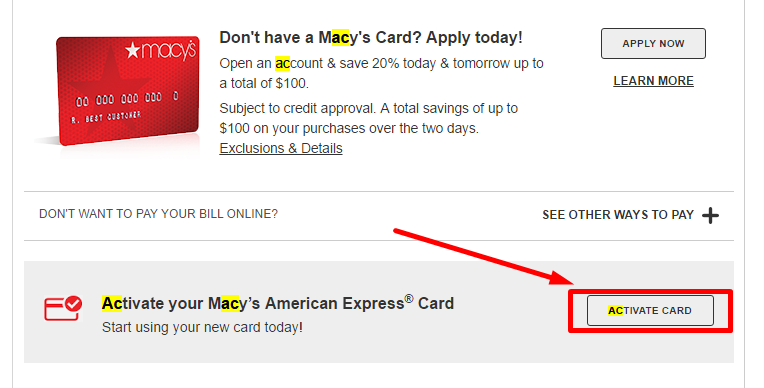 macys card online bill pay
