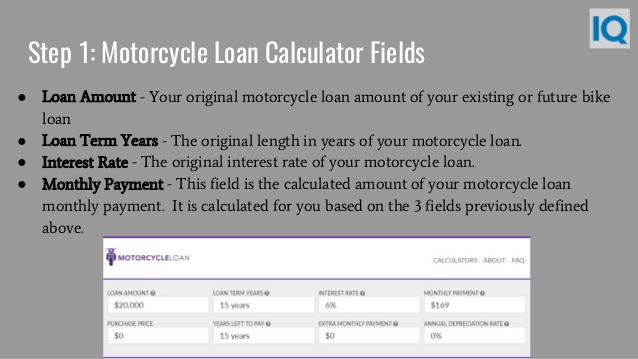 monthly payments on motorcycle