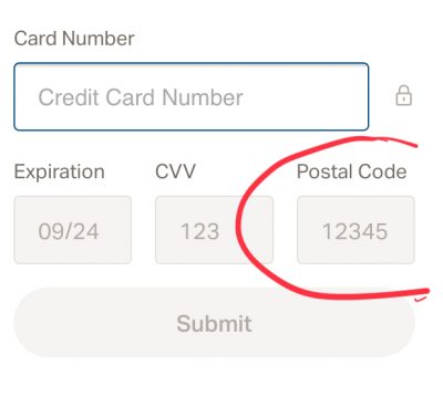 bank of america bitstamp postal code